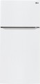 LG - 20.2 Cu. Ft. Top-Freezer Refrigerator - Smooth White
