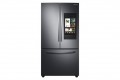 Samsung - 28 cu. ft. 3-Door French Door Refrigerator with Family Hub™ - Fingerprint Resistant Black Stainless Steel