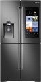 Samsung  Family Hub 22.08 Cu. Ft. Counter-Depth 4-Door Flex Smart French Door Refrigerator - Black Stainless Steel