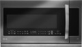 LG - 2.2 Cu. Ft. ExtendaVent 2.0 Over-the-Range Microwave with Sensor Cooking - Black Stainless-Steel