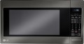 LG - 2.0 Cu. Ft. Mid-Size Microwave - Black Stainless