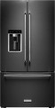 KitchenAid  23.8 Cu. Ft. French Door Counter-Depth Refrigerator - Black Stainless Steel