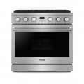 Thor Kitchen - 6.0 Cu. Ft. Freestanding Gas Convection Range - Stainless Steel