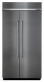 KitchenAid - 25.5 Cu. Ft. Side-by-Side Built-In Refrigerator - Stainless steel