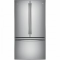 GE - Profile Series 23.1 Cu. Ft. French Door Counter-Depth Refrigerator - Stainless steel