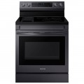 Samsung - 6.3 cu. ft. Freestanding Electric Convection+ Range with WiFi, No-Preheat Air Fry and Griddle - Black Stainless Steel