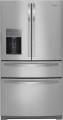 Whirlpool - 26.2 Cu. Ft. 4-Door French Door Refrigerator with Thru-the-Door Ice and Water - Monochromatic Stainless Steel