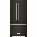 KitchenAid - 22.1 Cu. Ft. French Door Refrigerator - Black Stainless