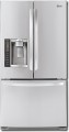 LG - 20.5 Cu. Ft. Counter-Depth French Door Refrigerator - Stainless-Steel