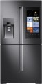 Samsung - Family Hub 27.9 Cu. Ft. 4-Door Flex Smart French Door Refrigerator - Black Stainless Steel