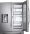Samsung - 22.5 Cu. Ft. French Door Counter-Depth Fingerprint Resistant Refrigerator with Food Showcase - Stainless Steel