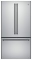 GE - Café Series 23.1 Cu. Ft. Frost-Free Counter-Depth French Door Refrigerator - Stainless Steel