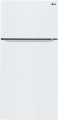 LG - 23.8 Cu. Ft. Top-Freezer Refrigerator - Smooth White