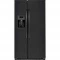 GE - 25.3 Cu. Ft. Side-by-Side Refrigerator - Black Slate