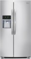 Frigidaire - Gallery 22.6 Cu. Ft. Counter-Depth Side-by-Side Refrigerator with Thru-the-Door Ice and Water - Stainless Steel