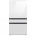 Samsung - Bespoke 29 cu. ft 4-Door French Door Refrigerator with Beverage Center - White glass